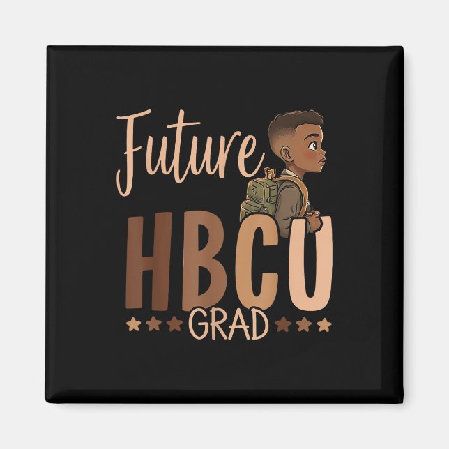 Aimant Futur Hbcu Grad Histoire Noire Mois Garçon Graduat (Devant)
