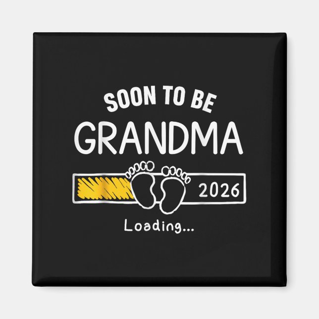 Aimant Futur Maman 2026 Annonce de Grossesse en Cours (Devant)