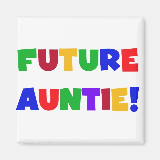 Aimant Futurs T-shirts et cadeaux de couleurs primaires (Devant)