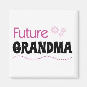 Aimant Futurs tee-shirts et cadeaux grand-mère