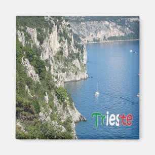 Aimant FVG017 TRIESTE, chemin Rilke, Italie, réfrigérateu