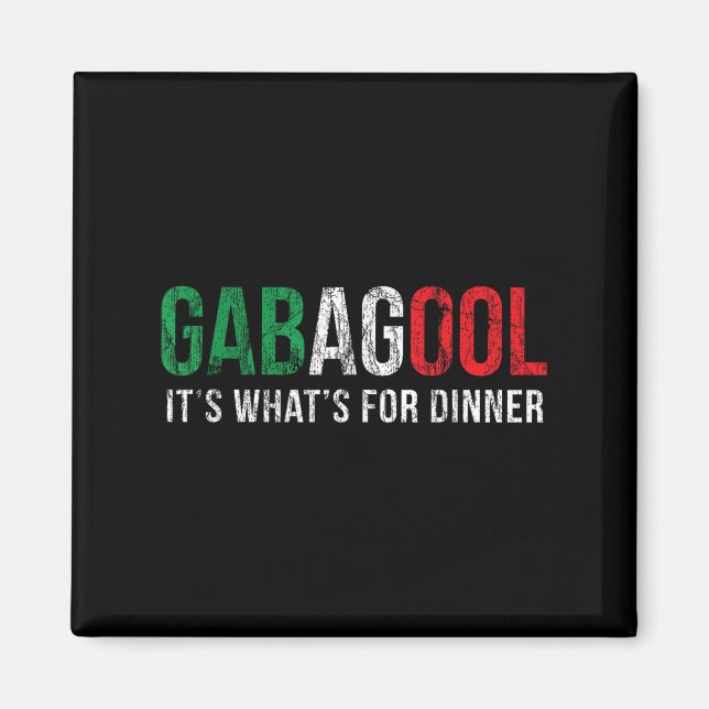 Aimant Gabagool Cacola Meat Lover New Jersey Italian Gift (Devant)