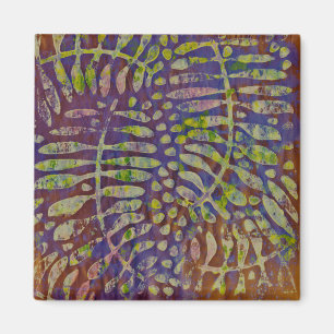 Aimant Gabarit d'impression Gelli Art Abstrait