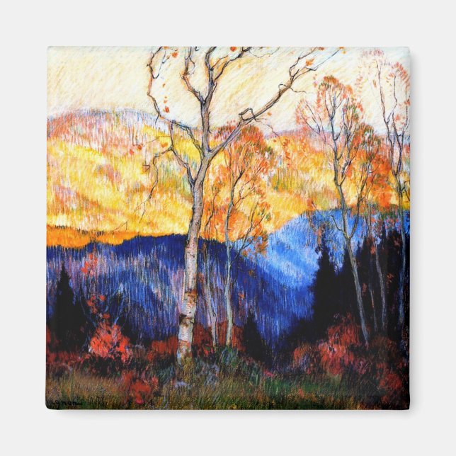 Aimant Gagnon - Automne doré, Laurentides (Devant)
