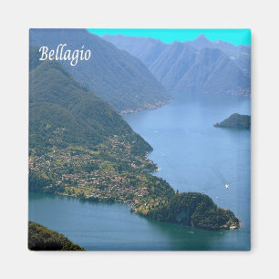 Aimant GAL014 BELLAGIO, Lac de Côme, Italie, Frigo