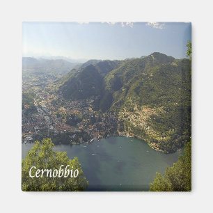 Aimant GAL028 CERNOBBIO, Lac de Côme, Italie, Frigo