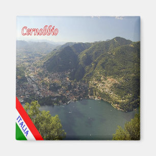 Aimant GAL029 CERNOBBIO, Lac de Côme, Italie, Frigo