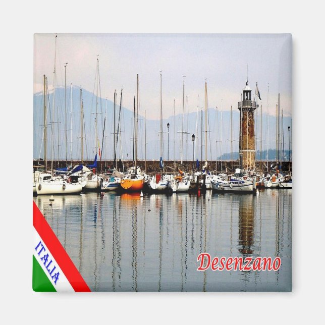 Aimant GAL034 DESENZANO, Lac de Garde, Italie, Frigo (Devant)
