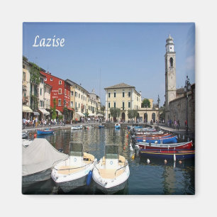 Aimant GAL072 LAZISE, Lac de Garde, Port, Italie, Frigo
