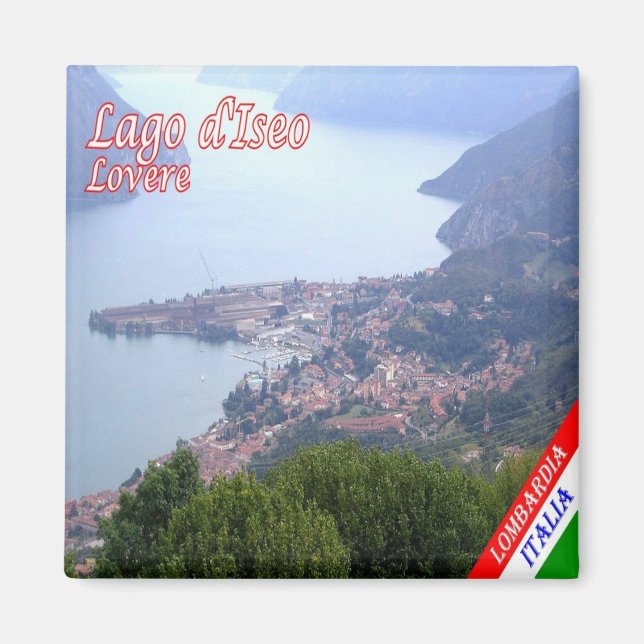 Aimant GAL082 LOVERE, Lac Iseo, Italie, Réfrigérateur (Devant)