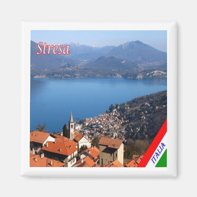 Aimant GAL115 STRESA, Lac Majeur, Italie, Frigo (Devant)