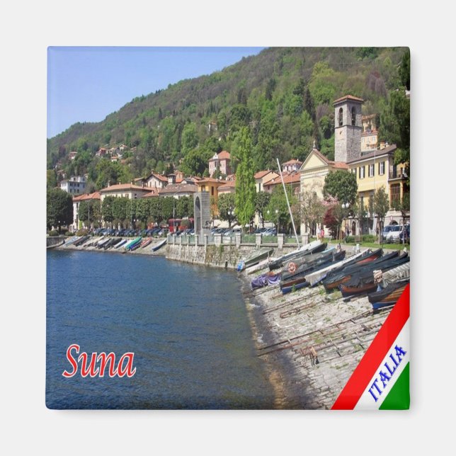 Aimant GAL116 SUNA, Lac Majeur, Italie, Frigo (Devant)