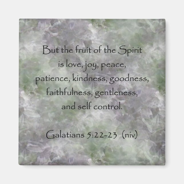 Aimant Galates 5:22-23 ~ Fruit de l'Esprit (Devant)