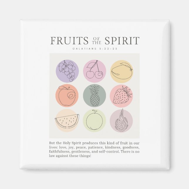 Aimant Galates 5:22-23 Fruit de l'Esprit (Devant)