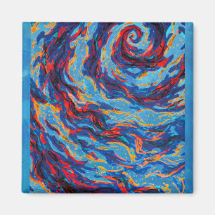Aimant Galaxie spirale violette