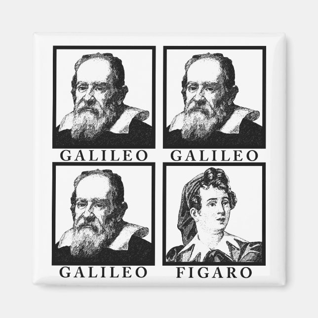 Aimant Galileo Figaro BW (Devant)
