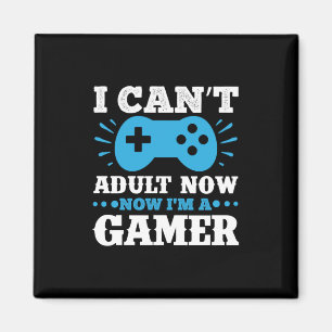 Aimant Gamer Cadeau Maintenant Je Suis Un Gamer