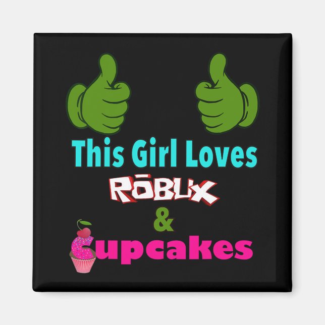 Aimant Gamer Girl Design Saying This Girl Loves Robux And (Devant)