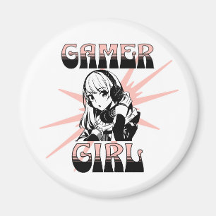 Aimant Gamer Girl Jeu vidéo