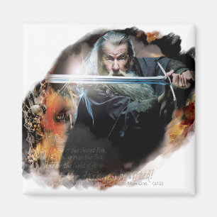 Aimant Gandalf Avec Épée Au Combat