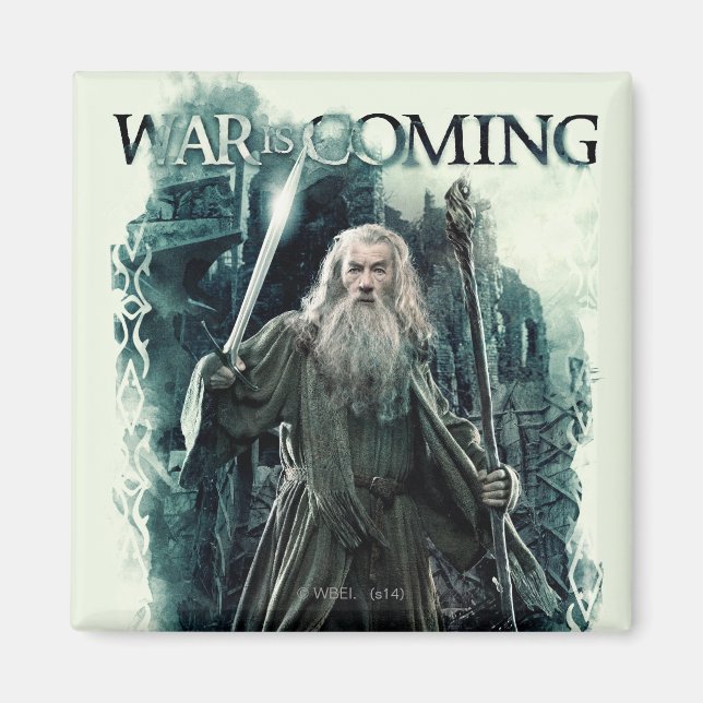 Aimant Gandalf - La Guerre Arrive (Devant)