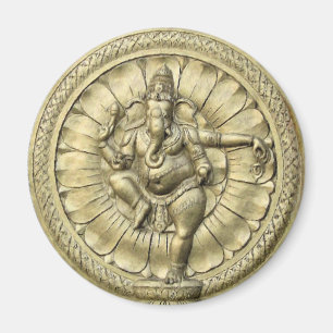 Aimant Ganesh (d'or)