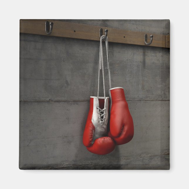 Aimant Gants De Boxe Suspendus Dans La Salle De Changemen (Devant)