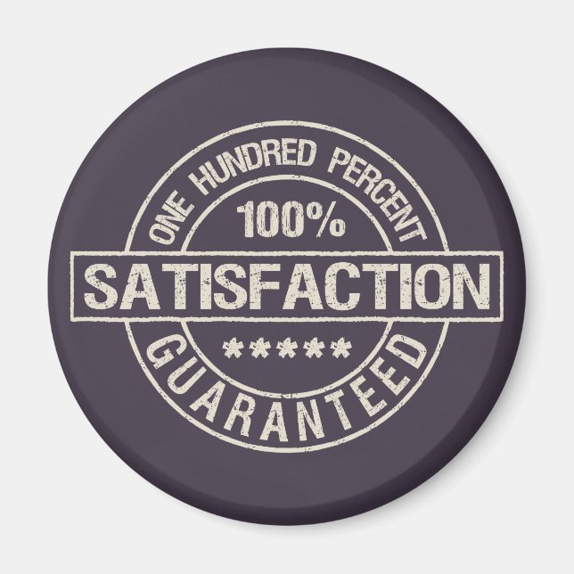 Aimant GARANTIE DE SATISFACTION (Devant)