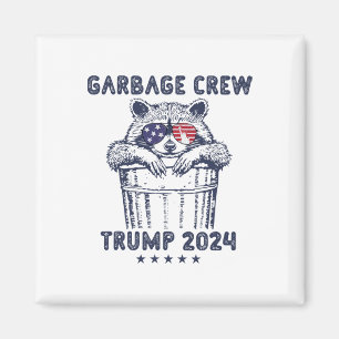 Aimant Garbyge Crew Vote Trump 2024 Rac républicain drôle