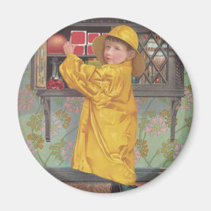 Aimant Garçon en Raincoat