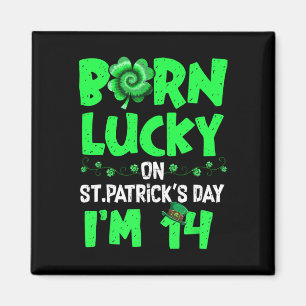 Aimant Garçon Fille 14 ans Anniversaire St Patrick 14 Ans