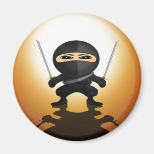 Aimant Garçon Ninja Mignon Anime Katana Guerrier Design K