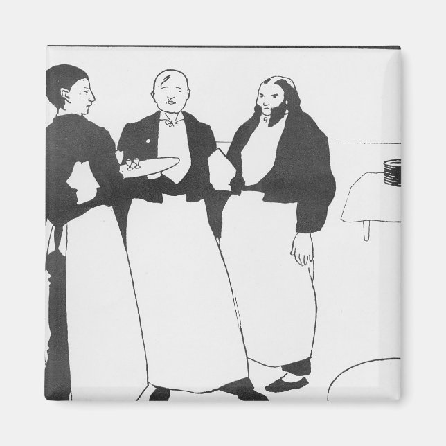 Aimant Garcons de Café (Devant)