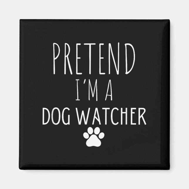 Aimant Garde de chiens d'Halloween prétendant être un sur (Devant)