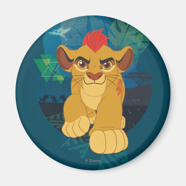 Aimant Garde-lions | Kion Safari graphique (Devant)
