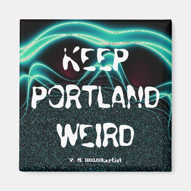 Aimant "Garde Portland bizarre" (Devant)