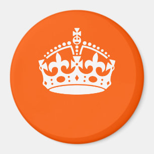 Aimant GARDER CALM CROWN sur la Personnaliser orange Ceci