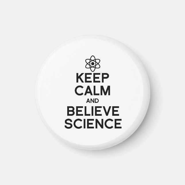 AIMANT GARDER CALME ET CROIRE LA SCIENCE (Devant)