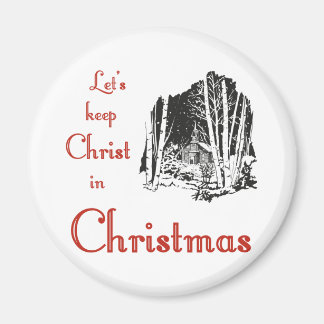 Aimant Garder le Christ à Noël