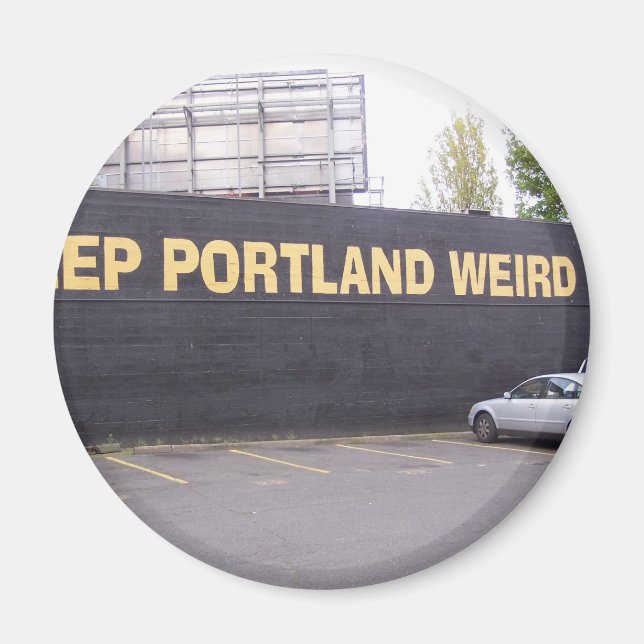 Aimant Garder Portland bizarre (Devant)