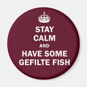 Aimant Gardez le calme et ayez quelques poissons de