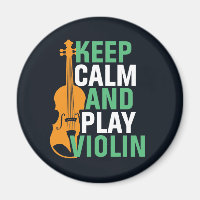 Gardez le calme et jouer violon Vintage violoniste