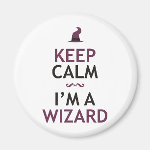 Aimant Gardez le calme que je suis un magicien