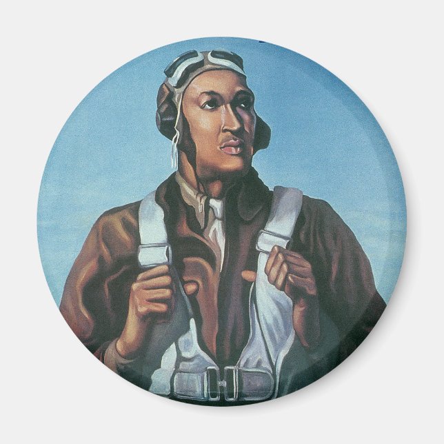 Aimant Gardez-nous en vol ~ Tuskeege Airman (Devant)