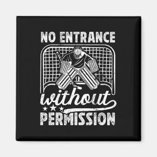 Aimant Gardien de but de hockey sur glace sans entrée