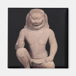 Aimant gardien Lion-dirigé, style de Banteay Srei, c.967