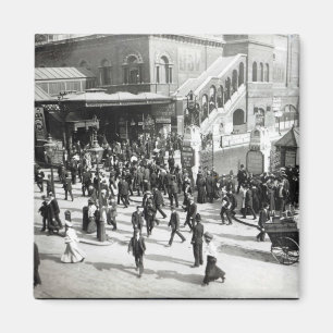 Aimant Gare de Broad Street, Londres, vers 1890
