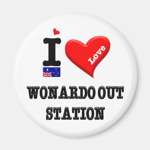 Aimant GARE DE WONARDO - I Love