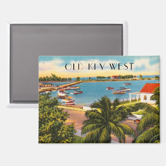 Aimant Garrison Bight vintage Old Key West Floride