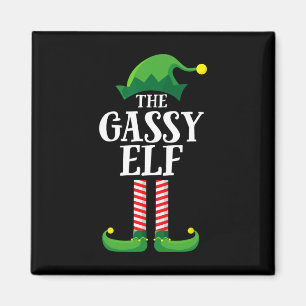 Aimant Gassy Elf Matching Family Group Christmas Party